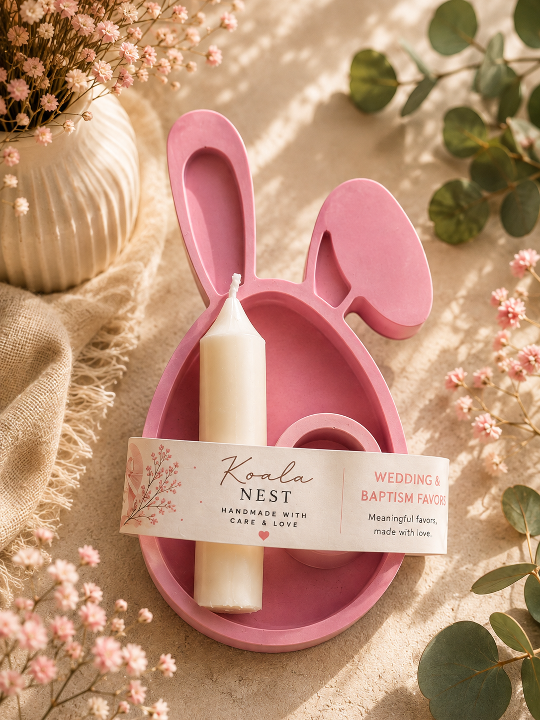 Bunny Candle Favor