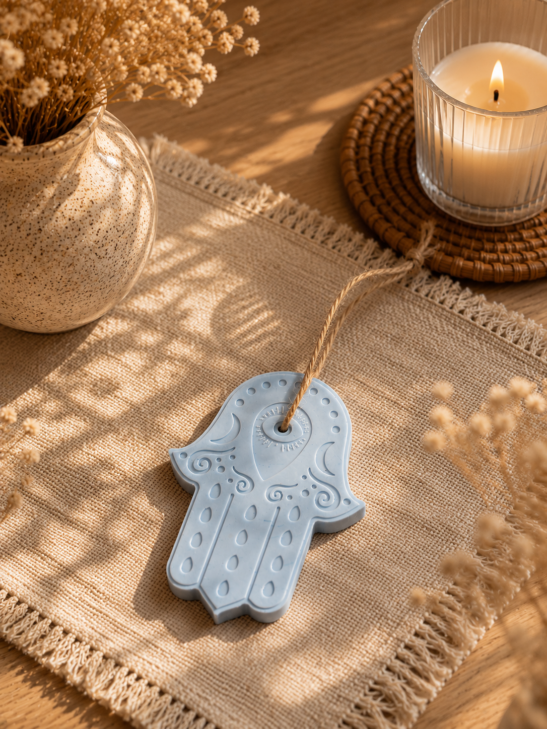 Hamsa Porcelain Ornament