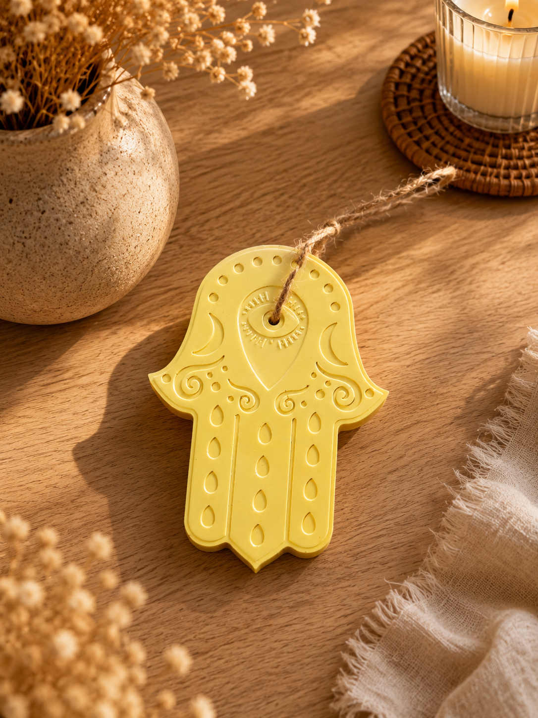 Hamsa Porcelain Ornament
