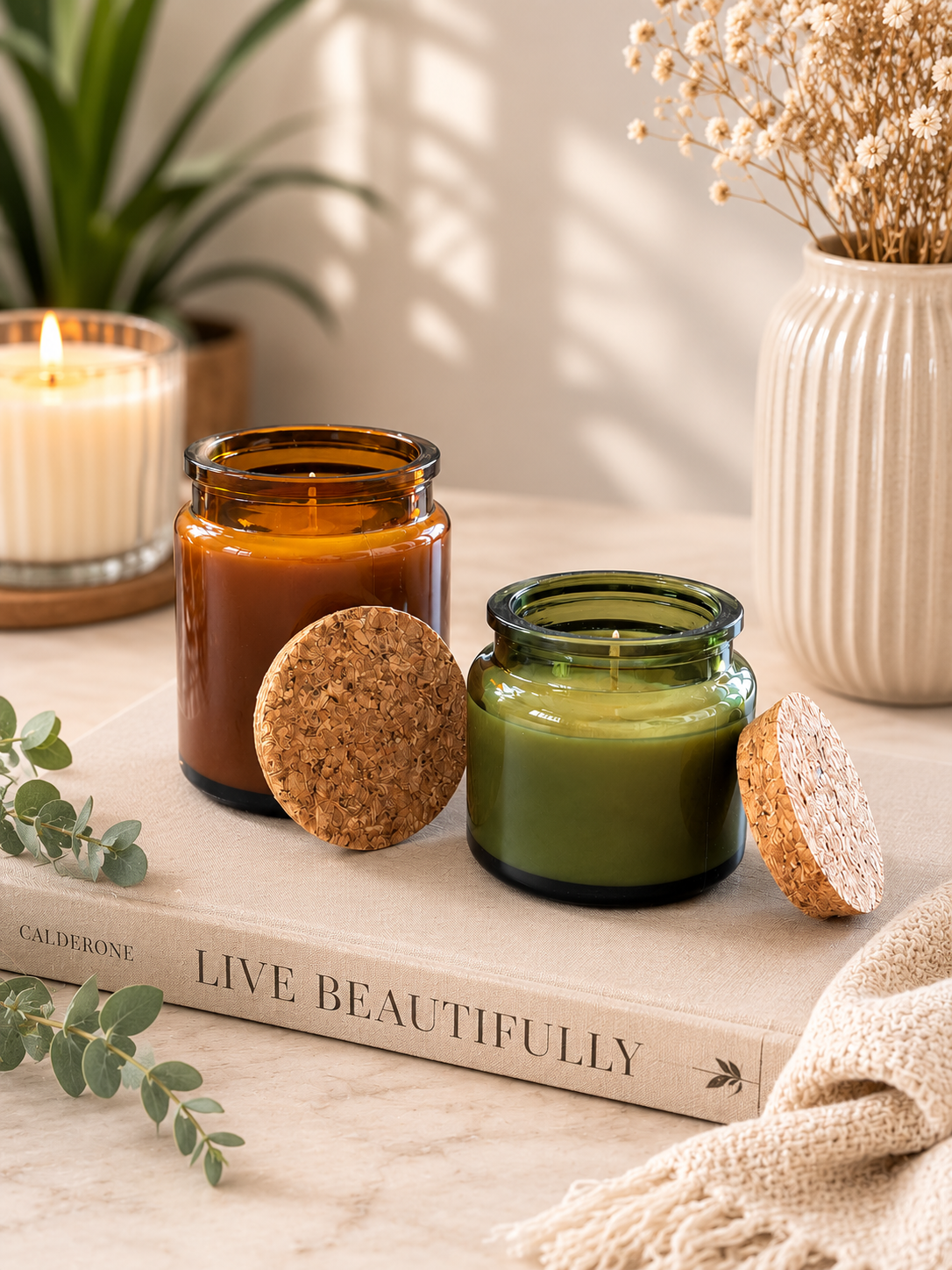 Heritage Glass Soy Candle