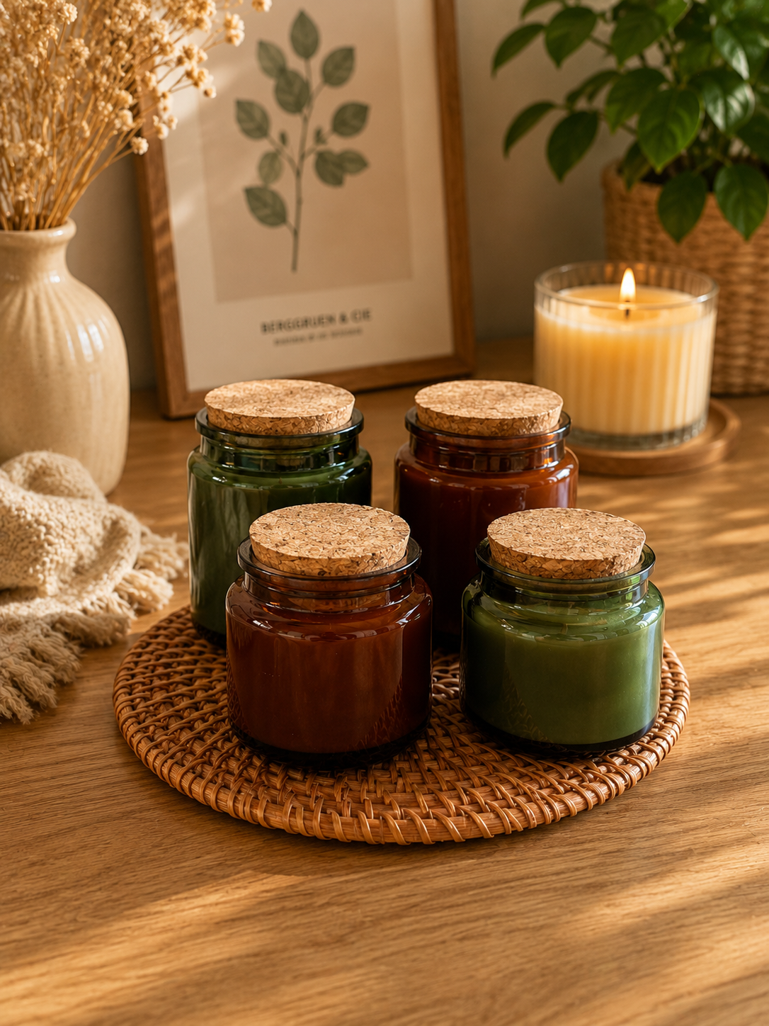 Heritage Glass Soy Candle