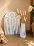 Arch Porcelain White & Blue Marble Décor Set