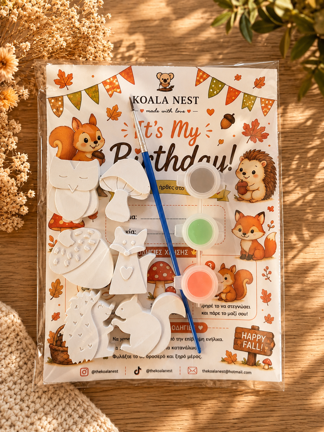 Woodland Friends Little Creators Paint Kit
