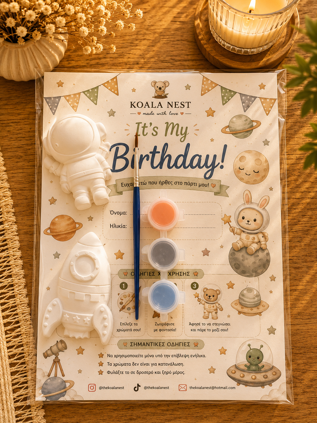 Space Explorer Little Creators Paint Kit