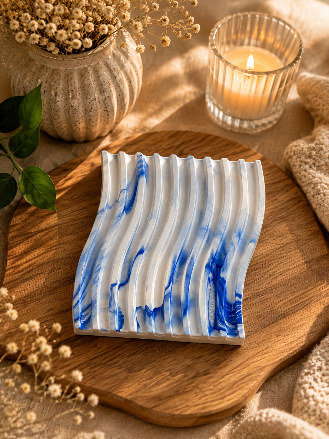 Mini Wave Porcelain Tray