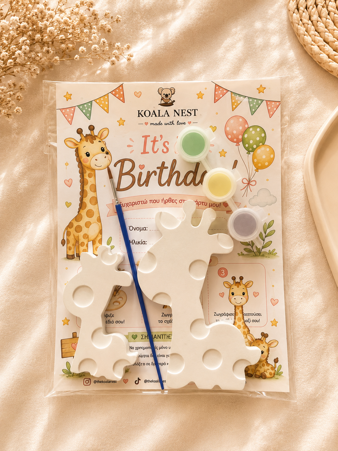 Gentle Giraffes Little Creators Paint Kit