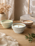 Textured Porcelain Soy Candle