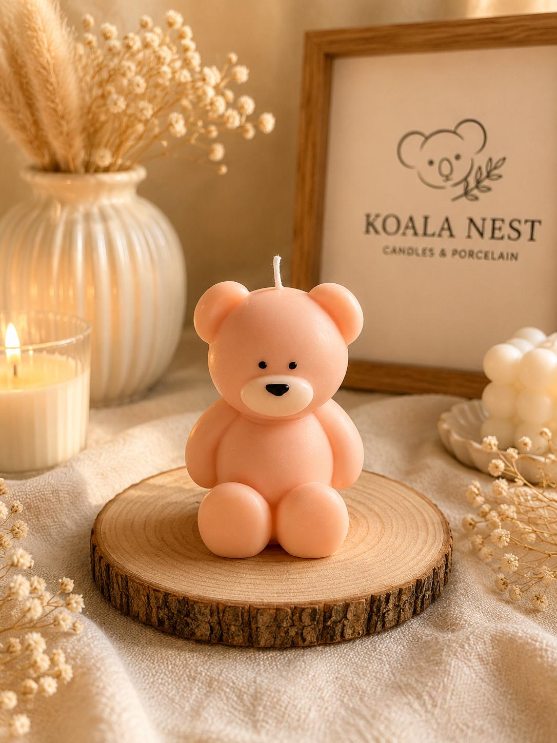 Teddy Bear Soy Candle Favor