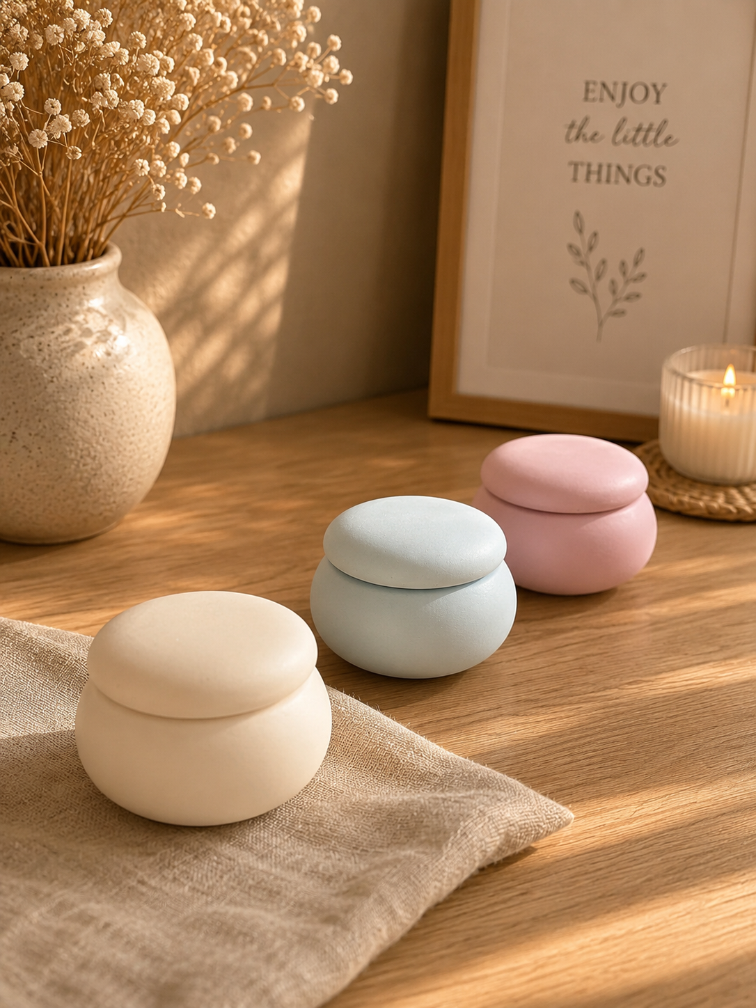 Round Porcelain Favor Box