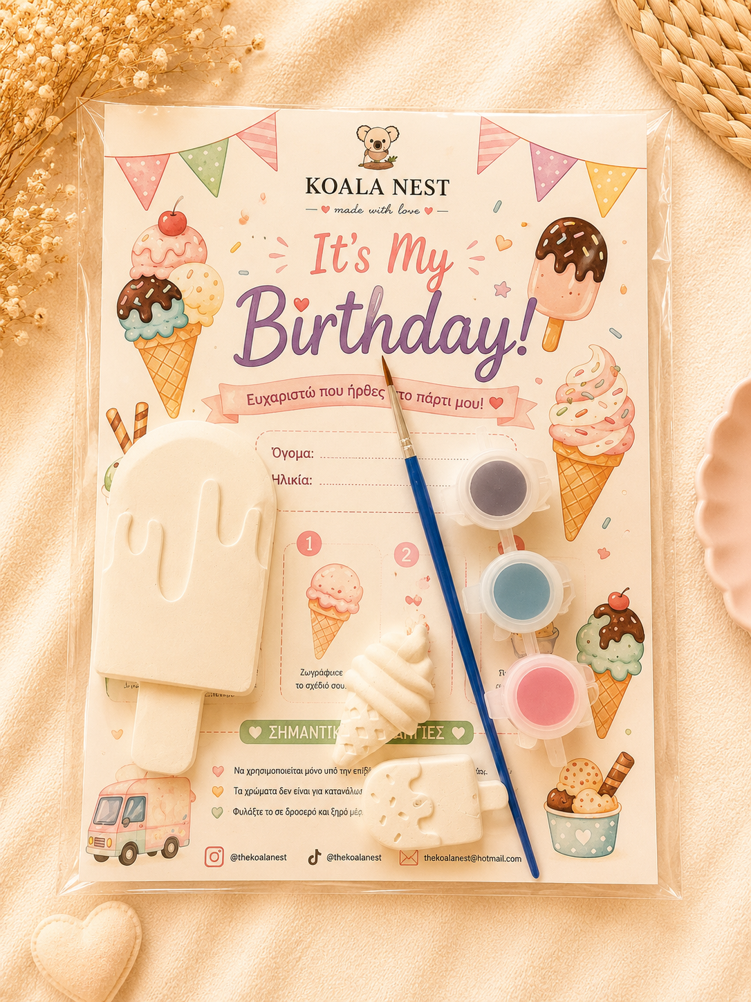 Sweet Ice Cream Little Creators Paint Kit